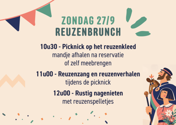 Reuzenhappening 2026 programma zondag